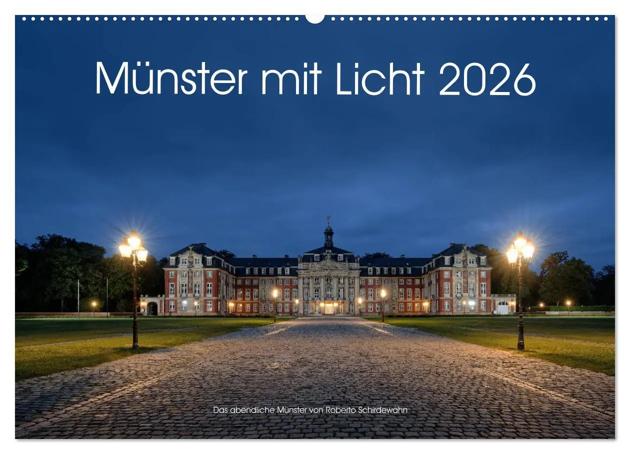 Cover: 9783457936320 | Münster mit Licht (Wandkalender 2026 DIN A2 quer), CALVENDO...