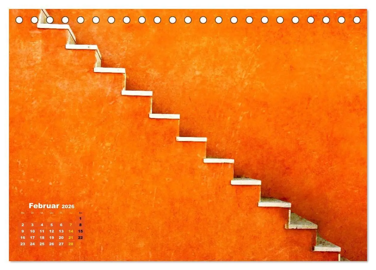 Bild: 9783516706420 | Die Welt in Orange (Tischkalender 2026 DIN A5 quer), CALVENDO...