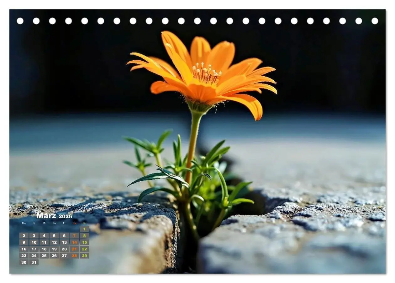 Bild: 9783516706420 | Die Welt in Orange (Tischkalender 2026 DIN A5 quer), CALVENDO...
