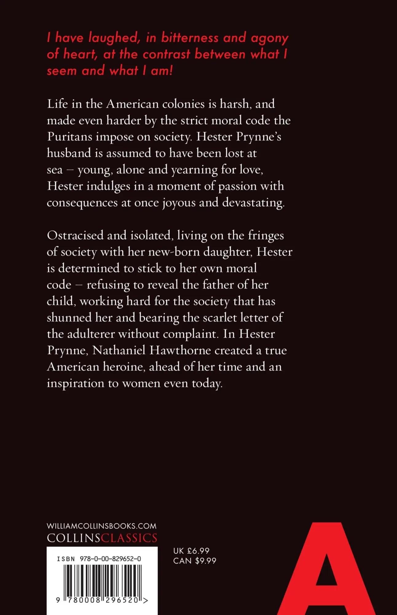Rückseite: 9780008296520 | The Scarlet Letter | Nathaniel Hawthorne | Taschenbuch | Englisch