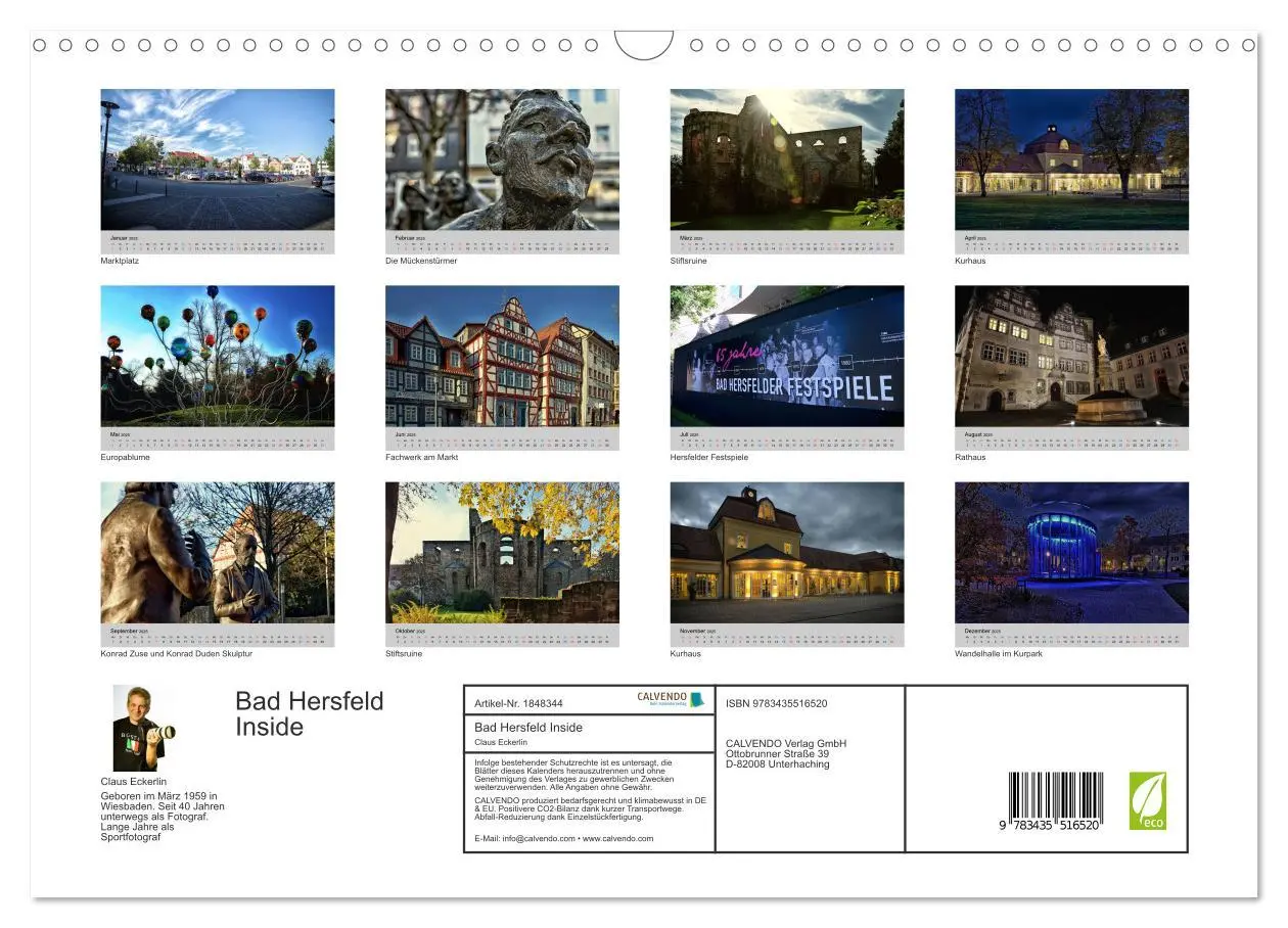 Bild: 9783435516520 | Bad Hersfeld Inside (Wandkalender 2025 DIN A3 quer), CALVENDO...
