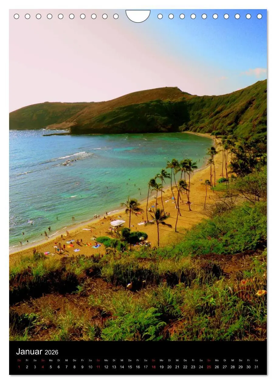 Bild: 9783516486520 | Hawaii (Wandkalender 2026 DIN A4 hoch), CALVENDO Monatskalender | 2026