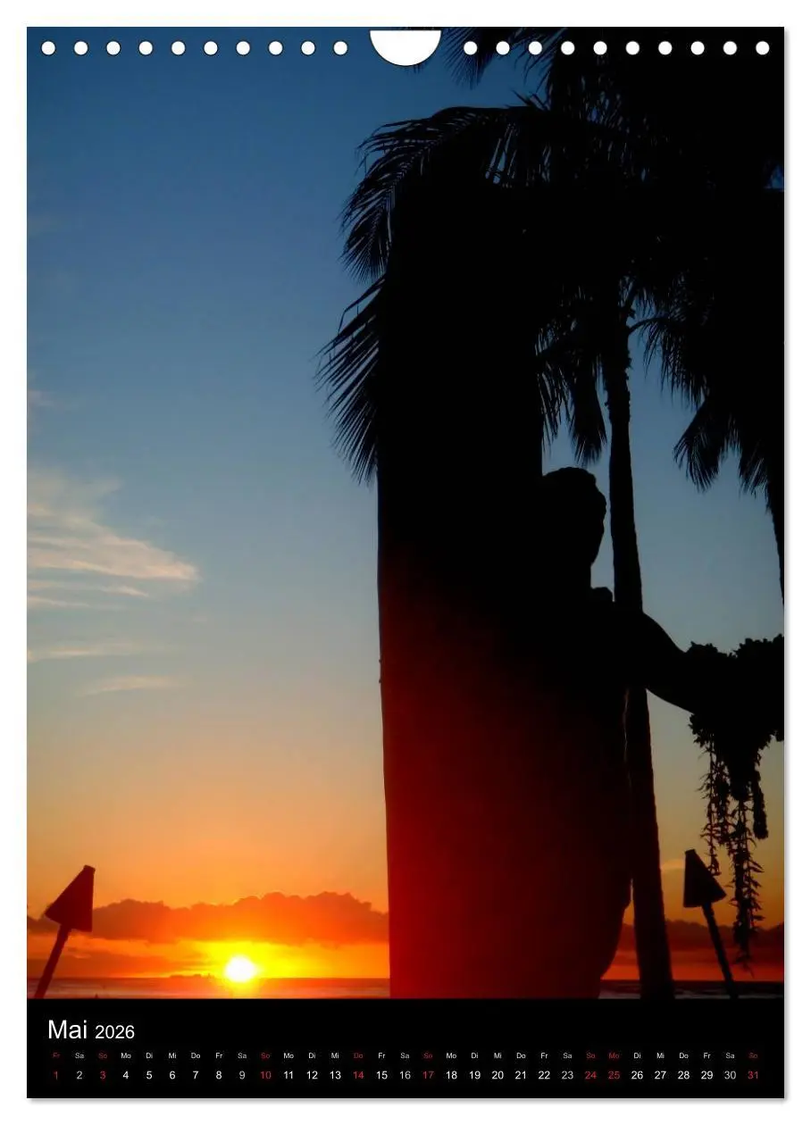 Bild: 9783516486520 | Hawaii (Wandkalender 2026 DIN A4 hoch), CALVENDO Monatskalender | 2026