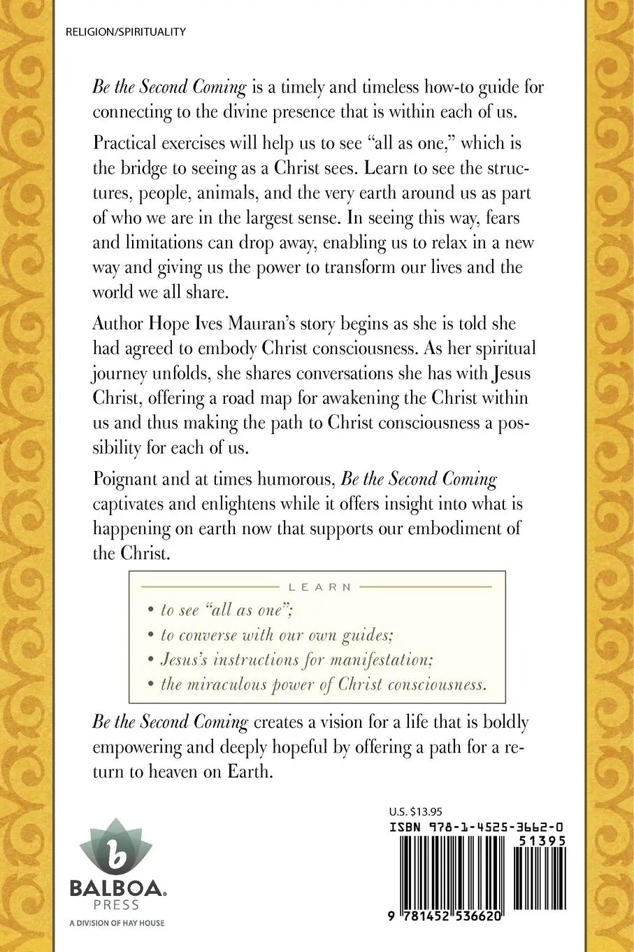 Rückseite: 9781452536620 | Be the Second Coming | Hope Ives Mauran | Taschenbuch | Englisch