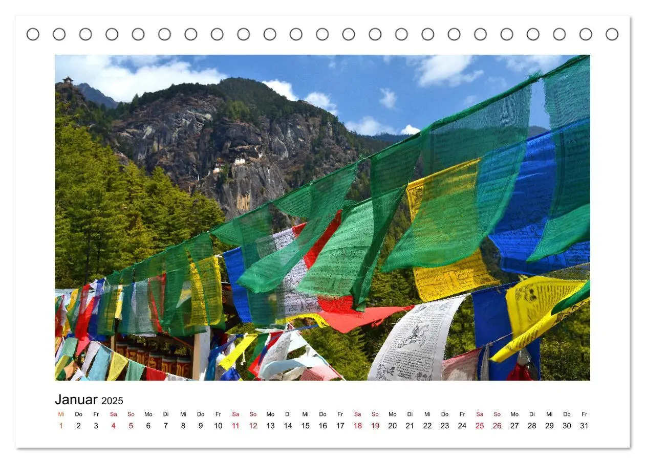 Bild: 9783435126620 | Bhutan ¿ Berge, Buddhismus &amp; Bruttonationalglück (Tischkalender...
