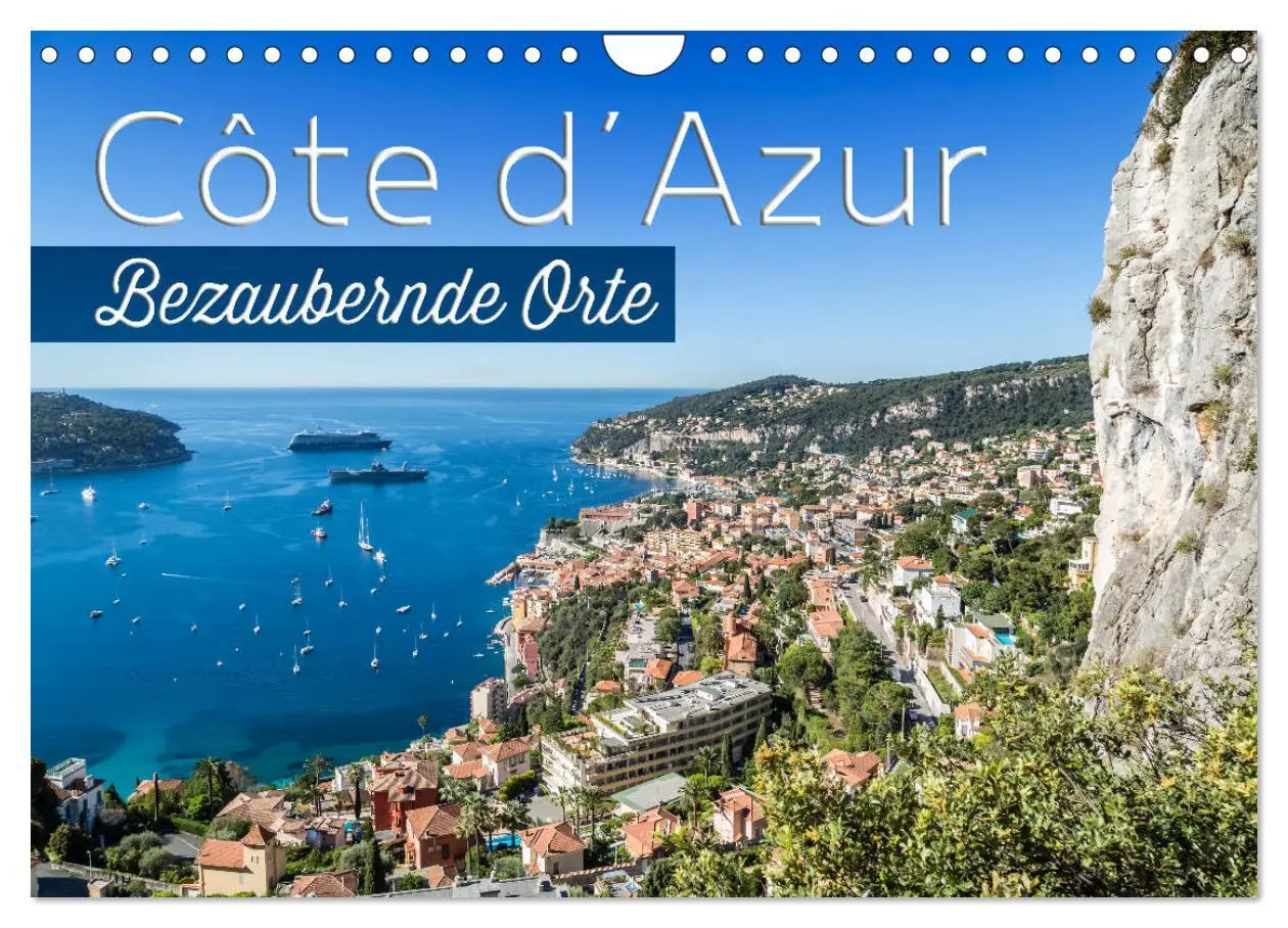 Cover: 9783457906620 | CÔTE D'AZUR Bezaubernde Orte (Wandkalender 2026 DIN A4 quer),...
