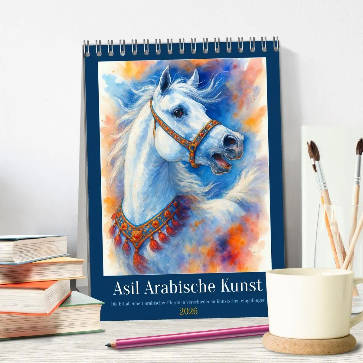 Bild: 9783516616620 | Asil Arabische Kunst (Tischkalender 2026 DIN A5 hoch), CALVENDO...