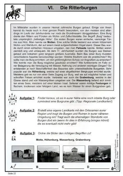 Bild: 9783866326620 | Lernwerkstatt Die Ritter | Rüdiger Kohl (u. a.) | Taschenbuch