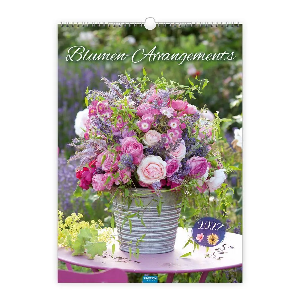 Cover: 9783988026620 | TRÖTSCH - Großbildkalender Blumen-Arrangements 2027 | Wandkalender