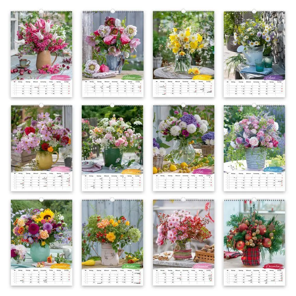 Bild: 9783988026620 | TRÖTSCH - Großbildkalender Blumen-Arrangements 2027 | Wandkalender