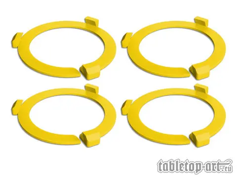 Cover: 704270726720 | Squad Marker - 50mm Yellow (4) | Tabletop-Art | EAN 704270726720