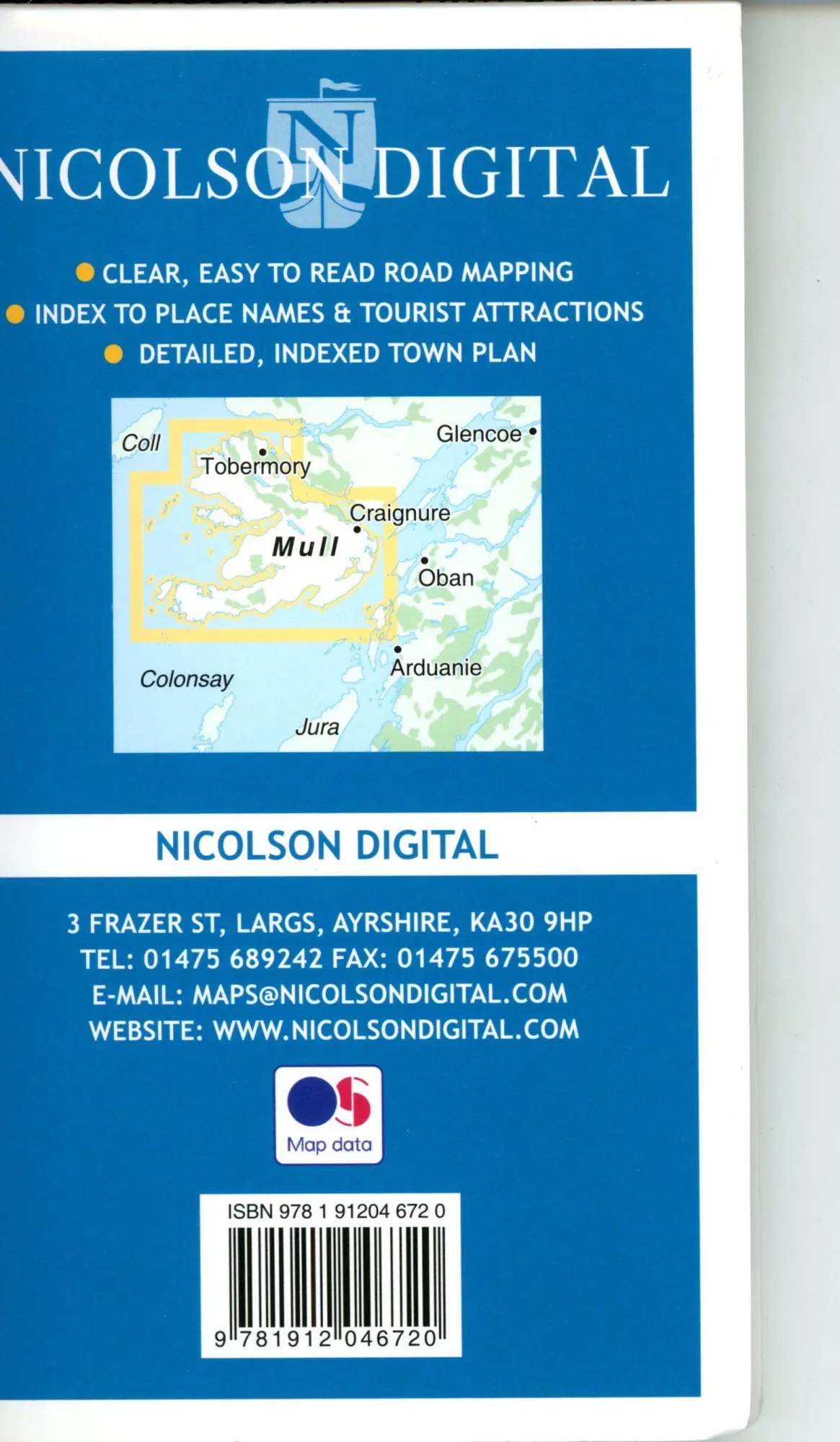 Bild: 9781912046720 | Nicolson Digital Isle of Mull Tourist Map | (Land-)Karte | Englisch
