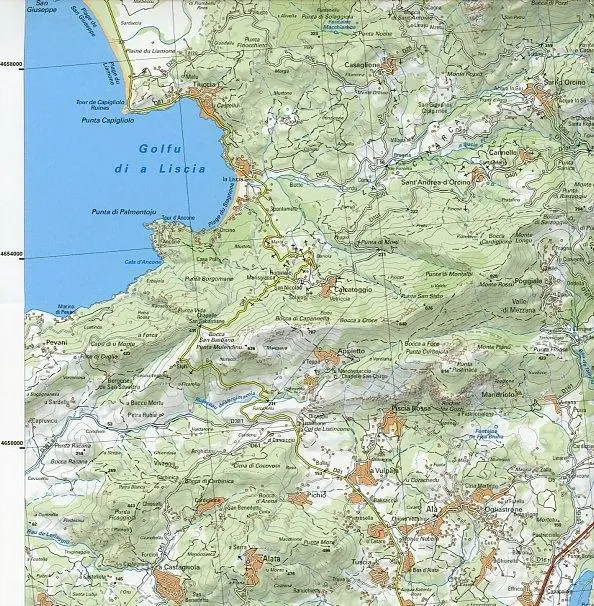 Bild: 9782723476720 | Libris Wanderkarte 09. Corse du sud (GR20) - Porto - Sagone - Pays...