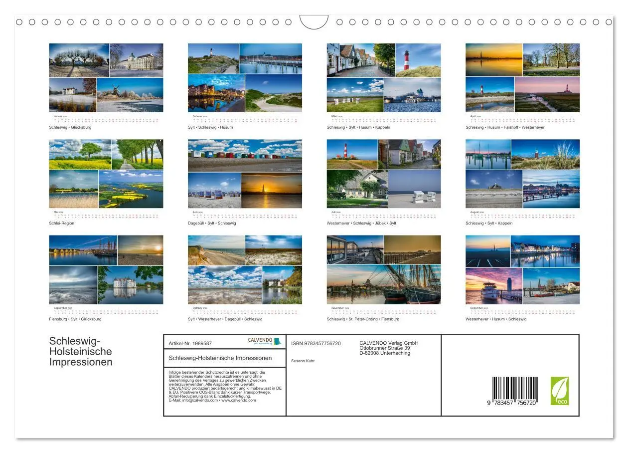 Bild: 9783457756720 | Schleswig-Holsteinische Impressionen (Wandkalender 2026 DIN A3...