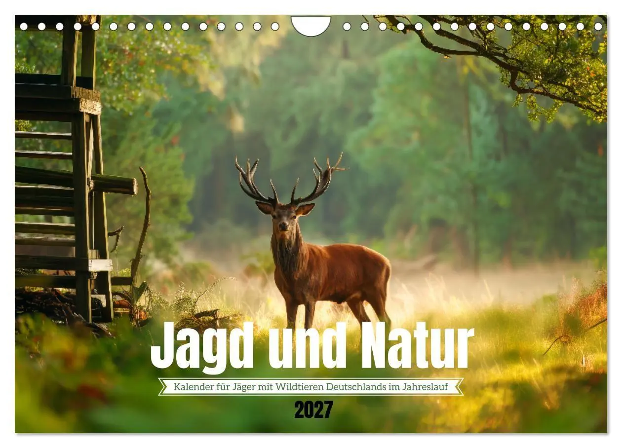 Cover: 9783516846720 | Jagd und Natur - Kalender für Jäger mit Wildtieren Deutschlands im...