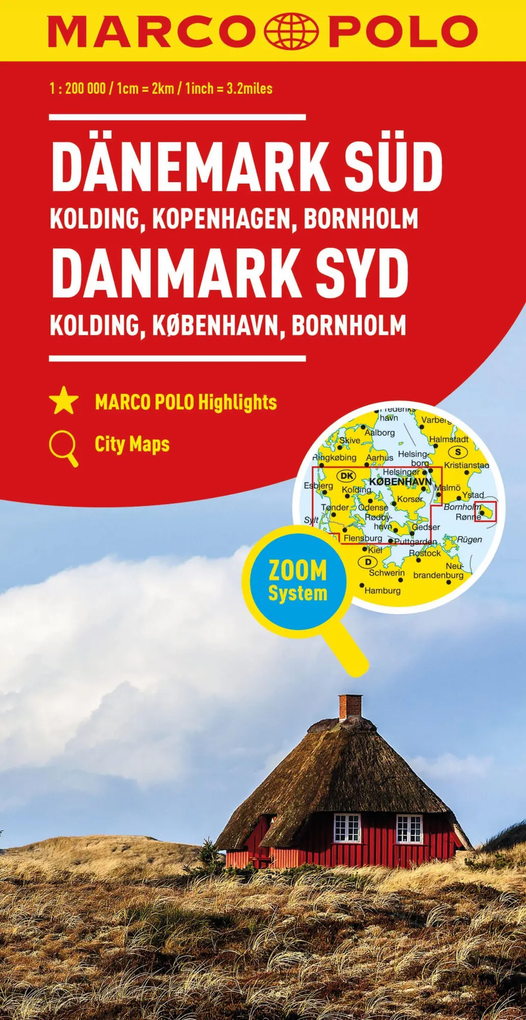 Cover: 9783575016720 | MARCO POLO Regionalkarte Dänemark Süd 1:200.000 | Marco Polo Verlag