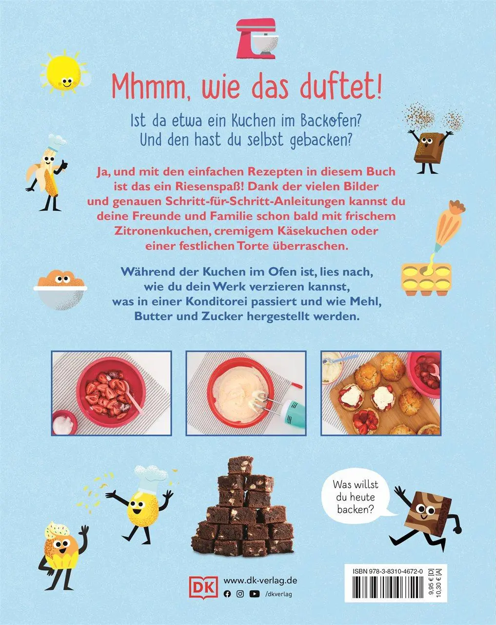 Rückseite: 9783831046720 | Heute back ich ... Kuchen! | DK Verlag - Kids | Buch | 64 S. | Deutsch
