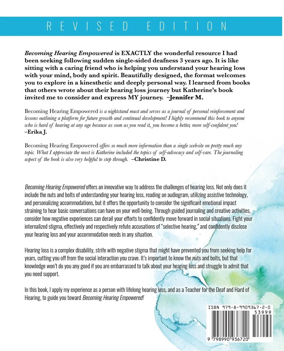 Rückseite: 9798990936720 | Becoming Hearing Empowered | Katherine S. Rybak | Taschenbuch | 2024