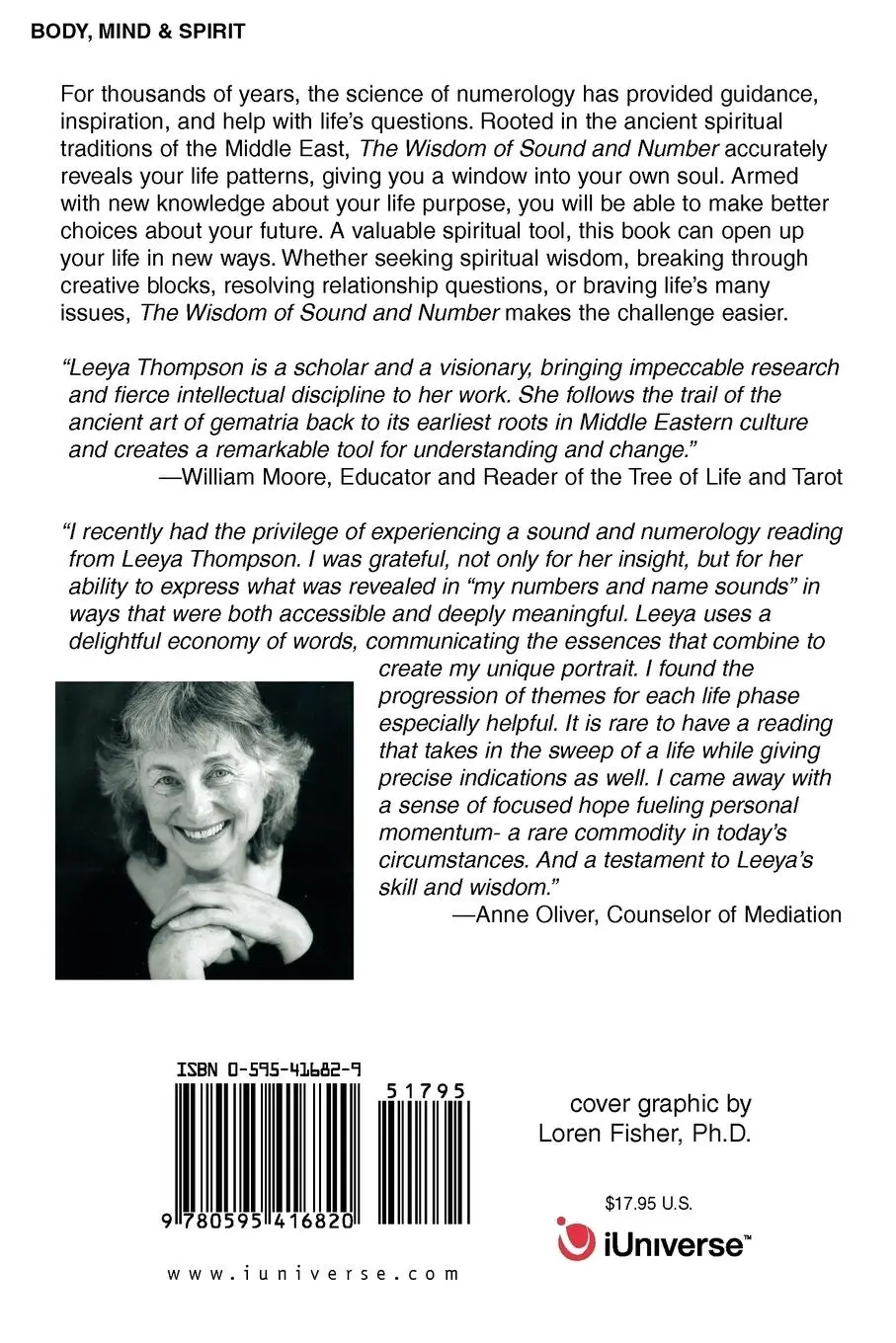 Rückseite: 9780595416820 | The Wisdom of Sound and Number | Leeya Brooke Thompson | Taschenbuch