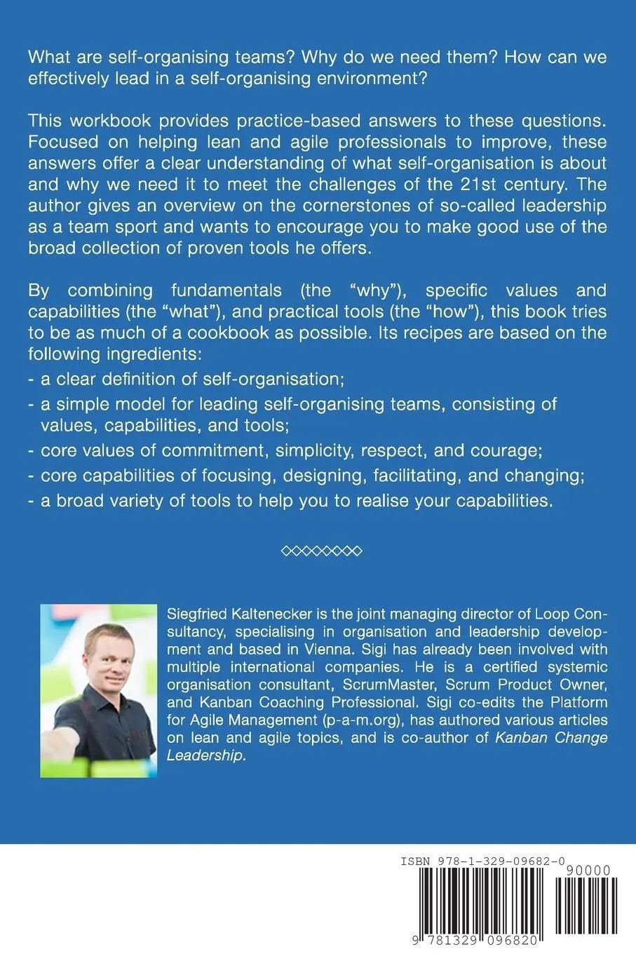 Rückseite: 9781329096820 | Leading Self-Organising Teams | Siegfried Kaltenecker | Taschenbuch