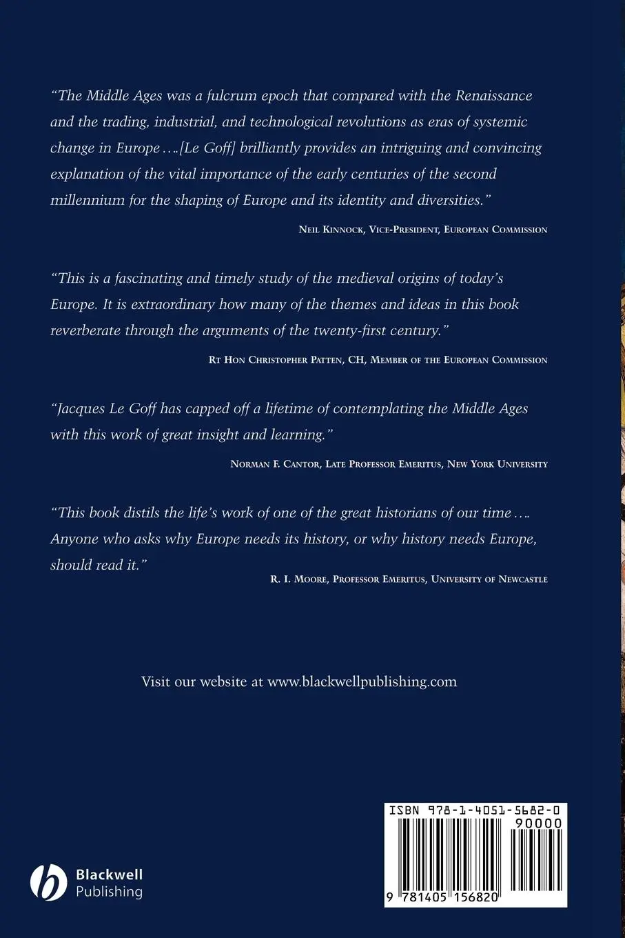 Rückseite: 9781405156820 | The Birth of Europe | Jacques Le Goff | Taschenbuch | Englisch | 2006