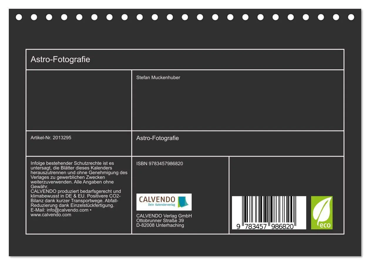 Bild: 9783457986820 | Astro-Fotografie (Tischkalender 2026 DIN A5 quer), CALVENDO...