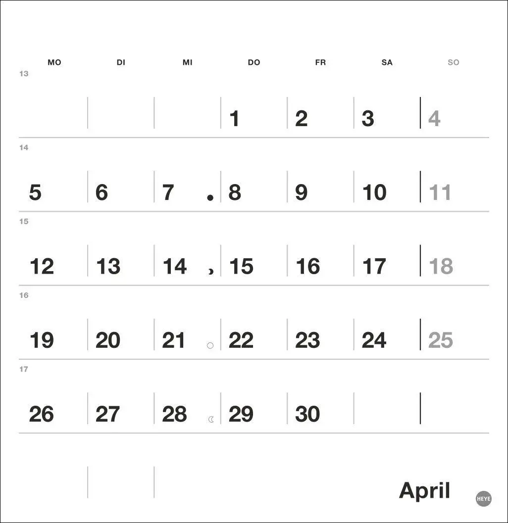 Bild: 9783756416820 | Black&amp;White Monatsplaner zum Aufstellen 2027 | Kalender | 13 S. | 2027