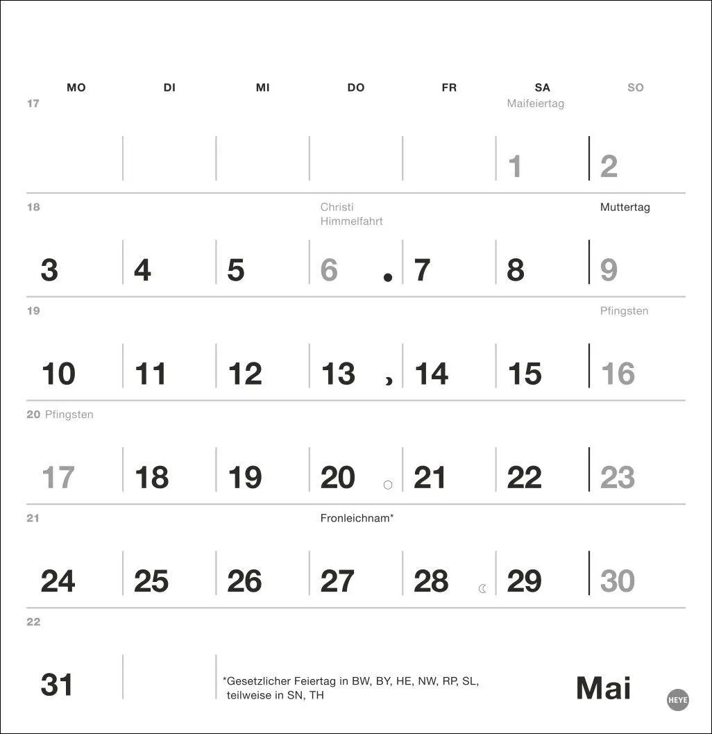 Bild: 9783756416820 | Black&amp;White Monatsplaner zum Aufstellen 2027 | Kalender | 13 S. | 2027
