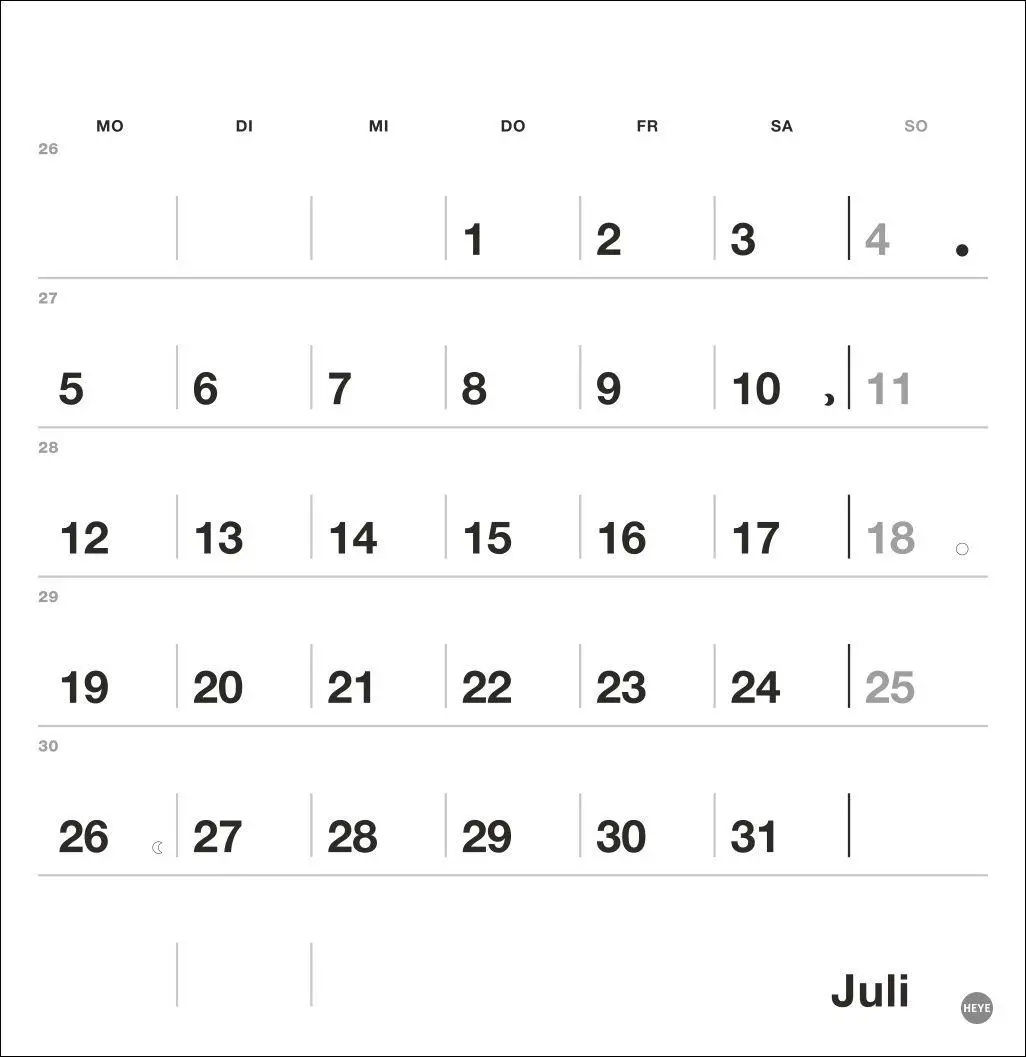 Bild: 9783756416820 | Black&amp;White Monatsplaner zum Aufstellen 2027 | Kalender | 13 S. | 2027