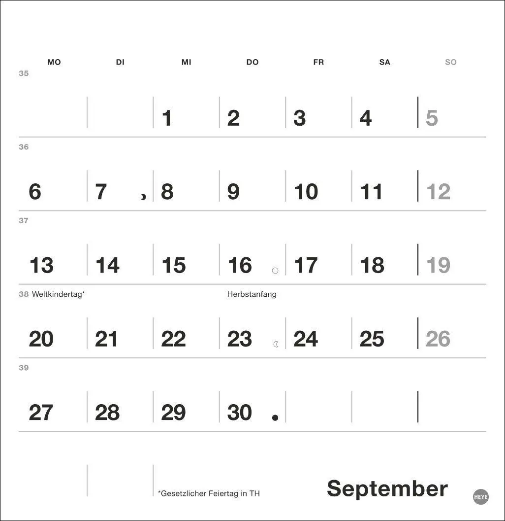 Bild: 9783756416820 | Black&amp;White Monatsplaner zum Aufstellen 2027 | Kalender | 13 S. | 2027