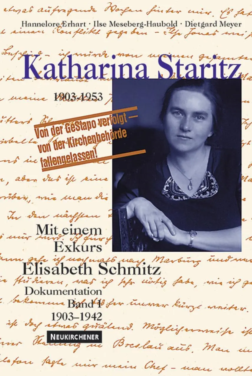 Cover: 9783788716820 | Katharina Staritz 1903-1942 | Mit einem Exkurs Elisabeth Schmitz