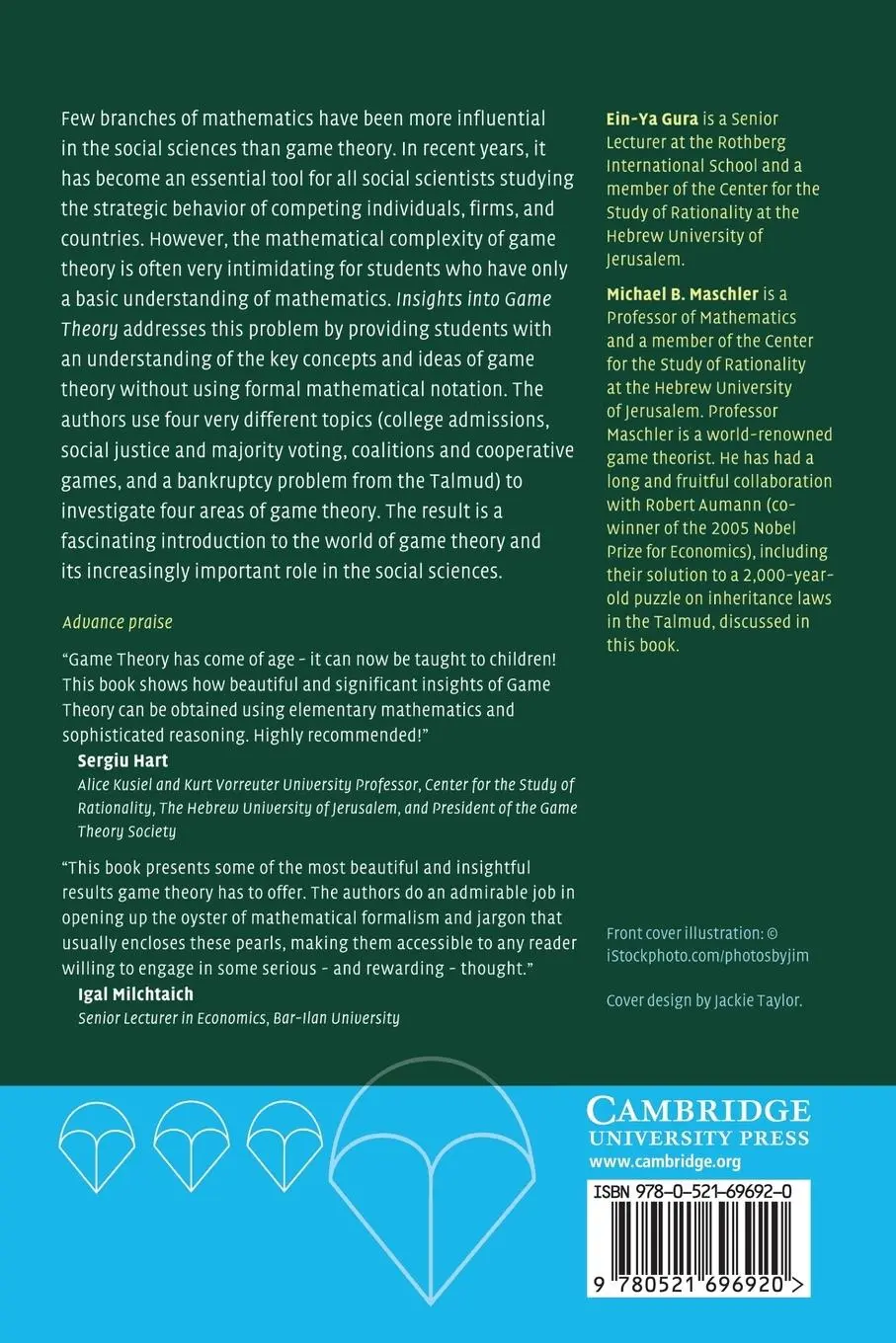 Rückseite: 9780521696920 | Insights into Game Theory | Ein-Ya Gura (u. a.) | Taschenbuch | 2014