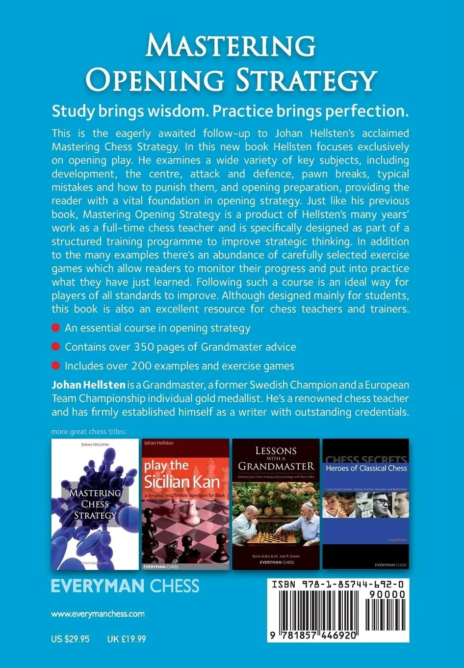Rückseite: 9781857446920 | Mastering Opening Strategy | Johan Hellsten | Taschenbuch | Englisch