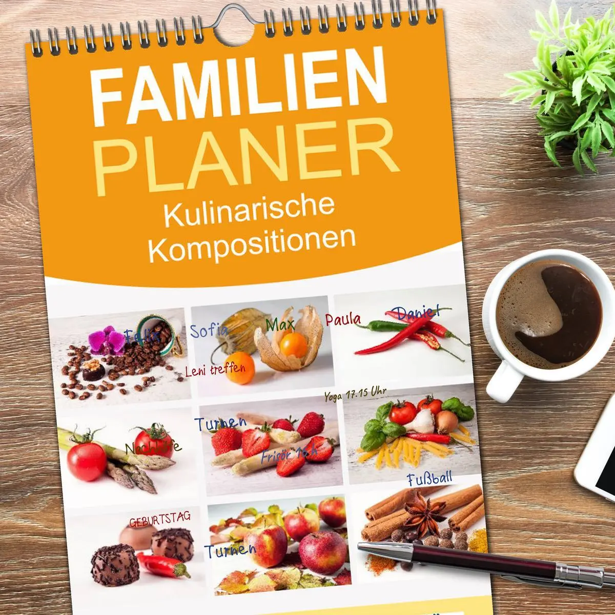 Bild: 9783516516920 | Familienplaner 2026 - Kulinarische Kompositionen mit 5 Spalten...