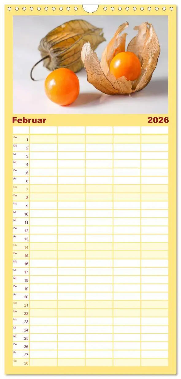Bild: 9783516516920 | Familienplaner 2026 - Kulinarische Kompositionen mit 5 Spalten...