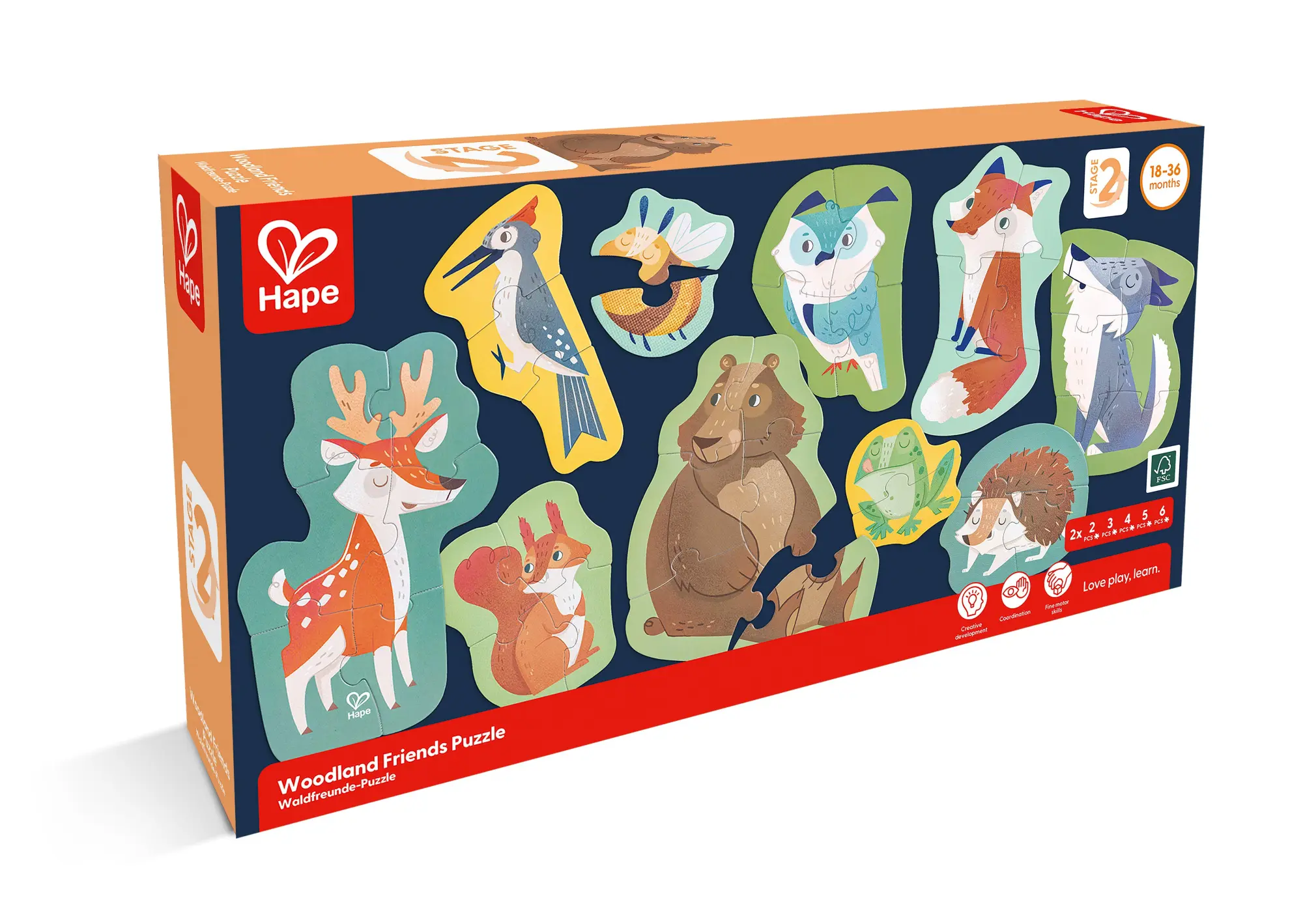 Cover: 6943478047020 | Hape - Waldfreunde-Puzzle | Toynamics Europe GmbH | E1650 | Deutsch