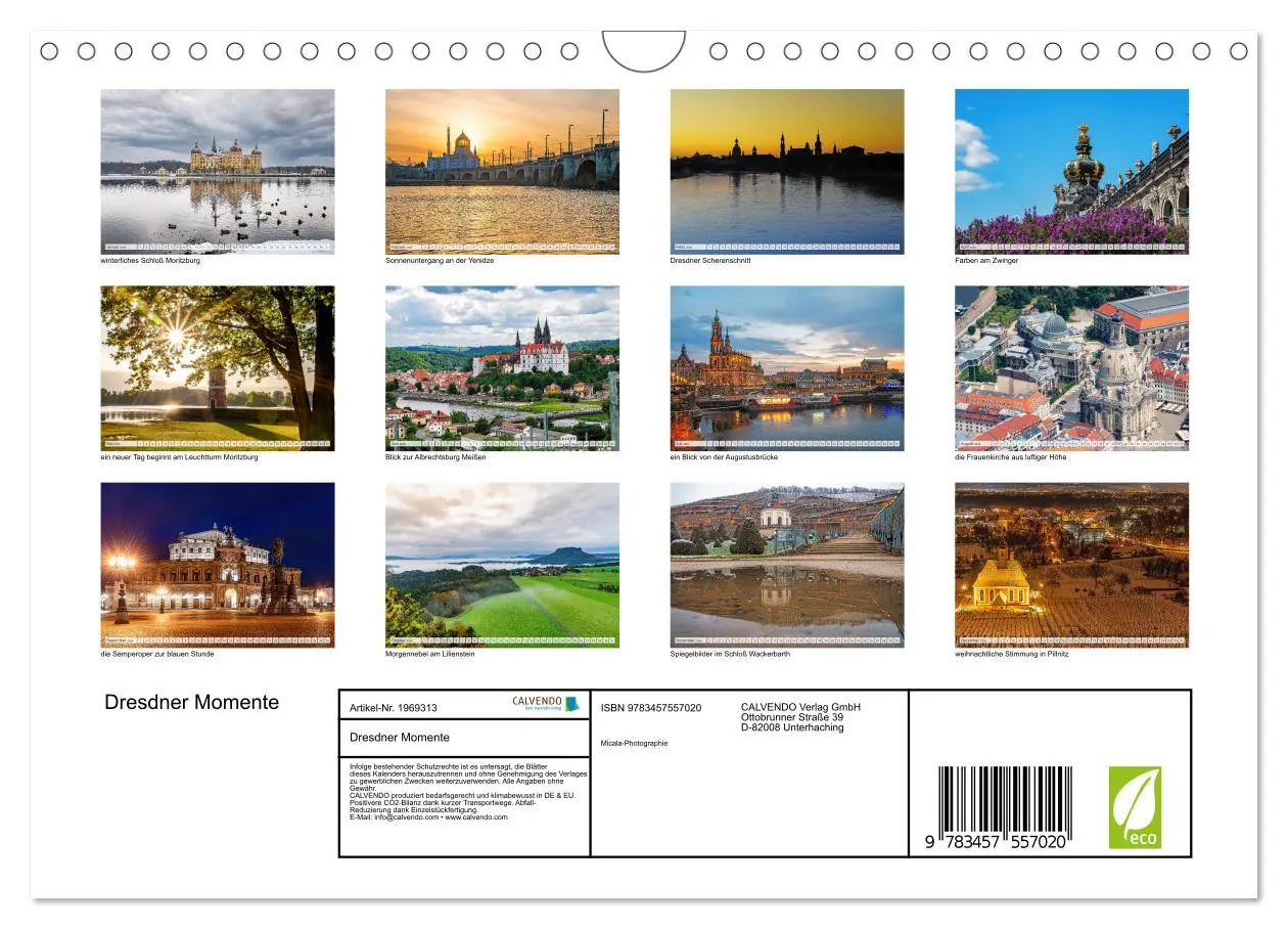 Bild: 9783457557020 | Dresdner Momente (Wandkalender 2026 DIN A4 quer), CALVENDO...