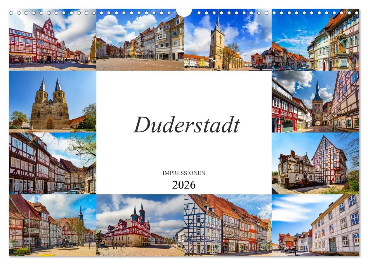 Cover: 9783457797020 | Duderstadt Impressionen (Wandkalender 2026 DIN A3 quer), CALVENDO...