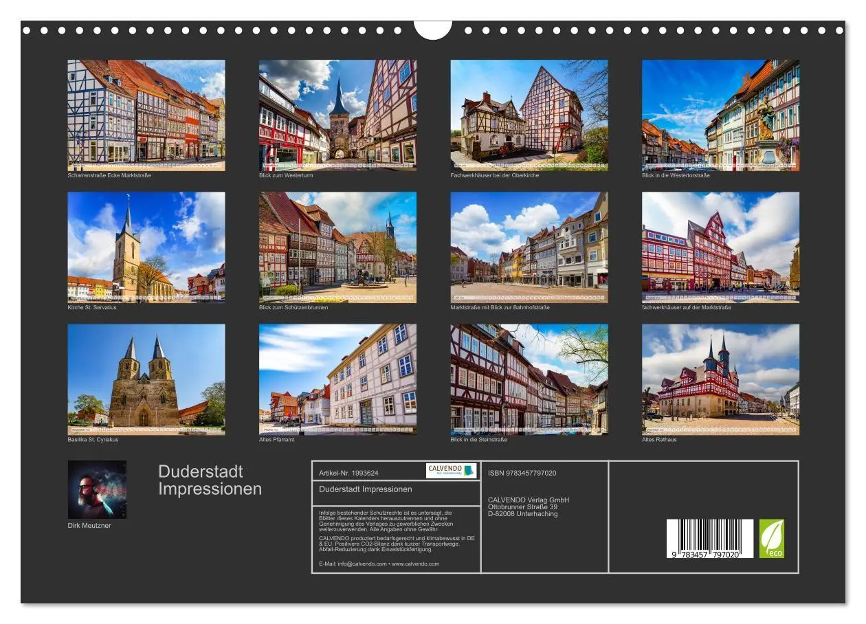 Bild: 9783457797020 | Duderstadt Impressionen (Wandkalender 2026 DIN A3 quer), CALVENDO...