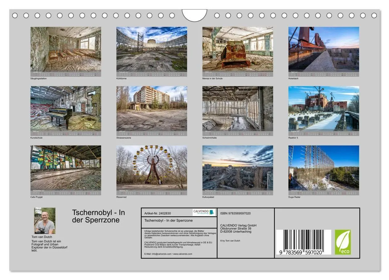 Bild: 9783569597020 | Tschernobyl - In der Sperrzone (Wandkalender 2027 DIN A4 quer),...