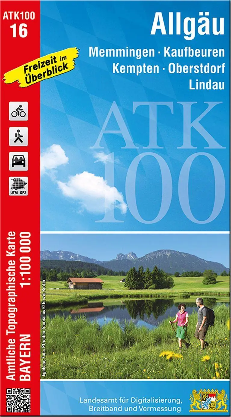 Cover: 9783899337020 | ATK100-16 Allgäu (Amtliche Topographische Karte 1:100000) | Deutsch
