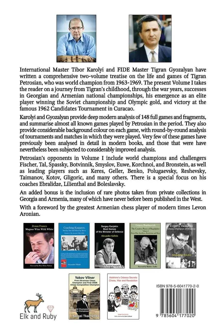 Rückseite: 9785604177020 | Petrosian Year by Year | Volume I (1942-1962) | Tibor Karolyi (u. a.)