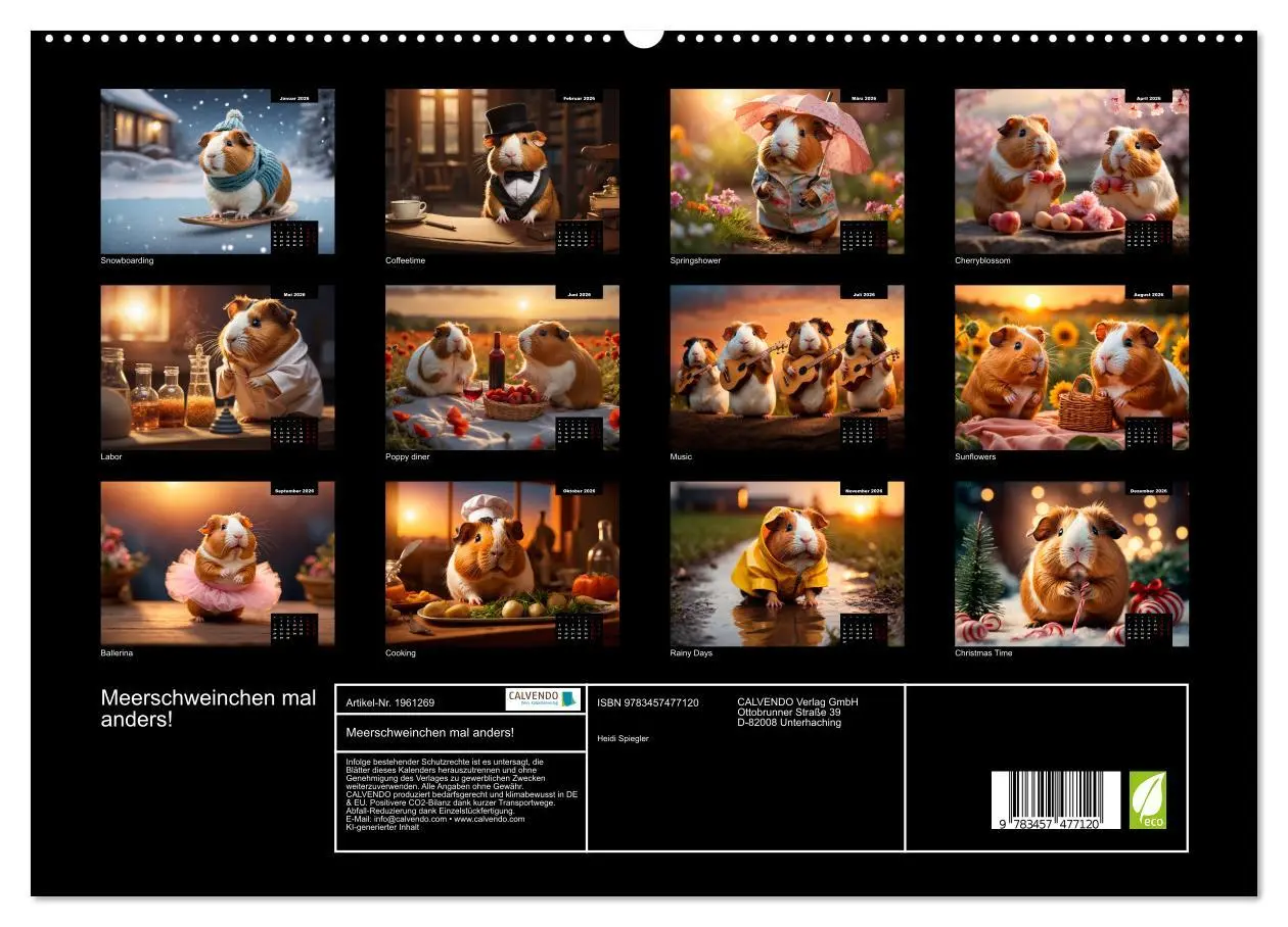 Bild: 9783457477120 | Meerschweinchen mal anders! (hochwertiger Premium Wandkalender 2026...