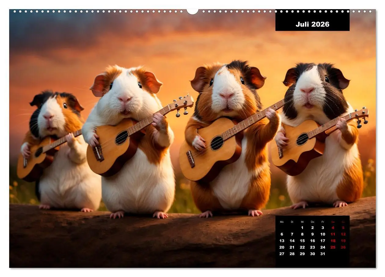 Bild: 9783457477120 | Meerschweinchen mal anders! (hochwertiger Premium Wandkalender 2026...