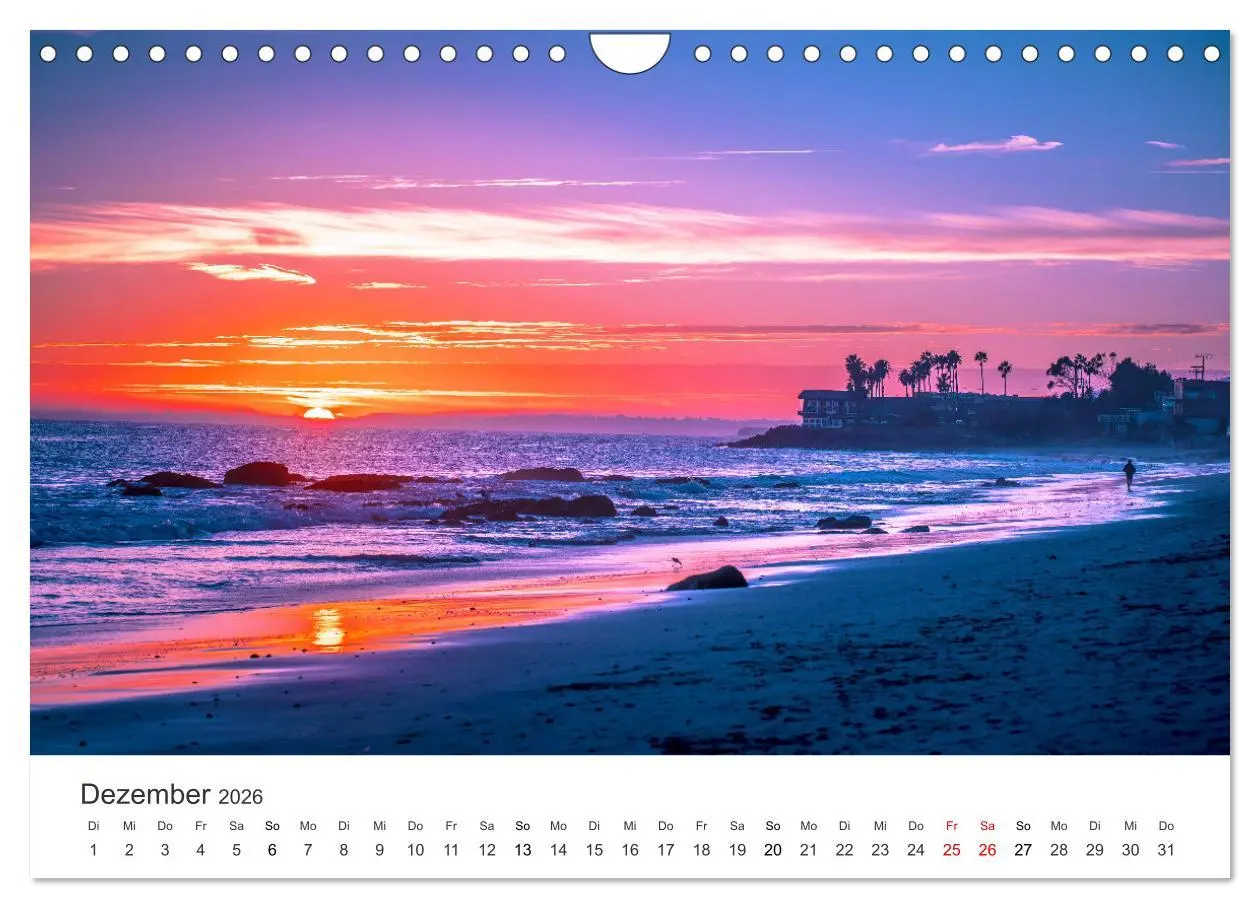 Bild: 9783457617120 | Am Strand von Malibu (Wandkalender 2026 DIN A4 quer), CALVENDO...
