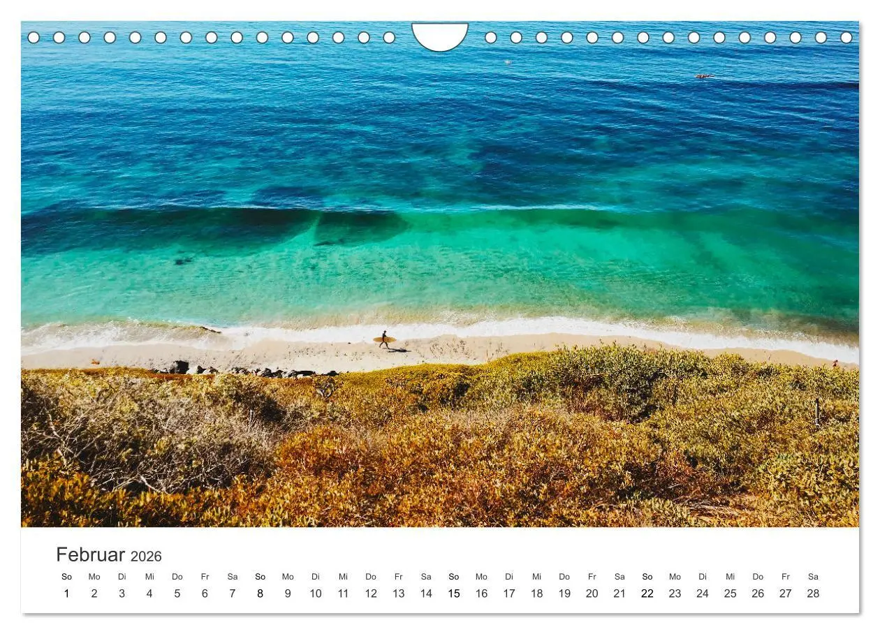 Bild: 9783457617120 | Am Strand von Malibu (Wandkalender 2026 DIN A4 quer), CALVENDO...