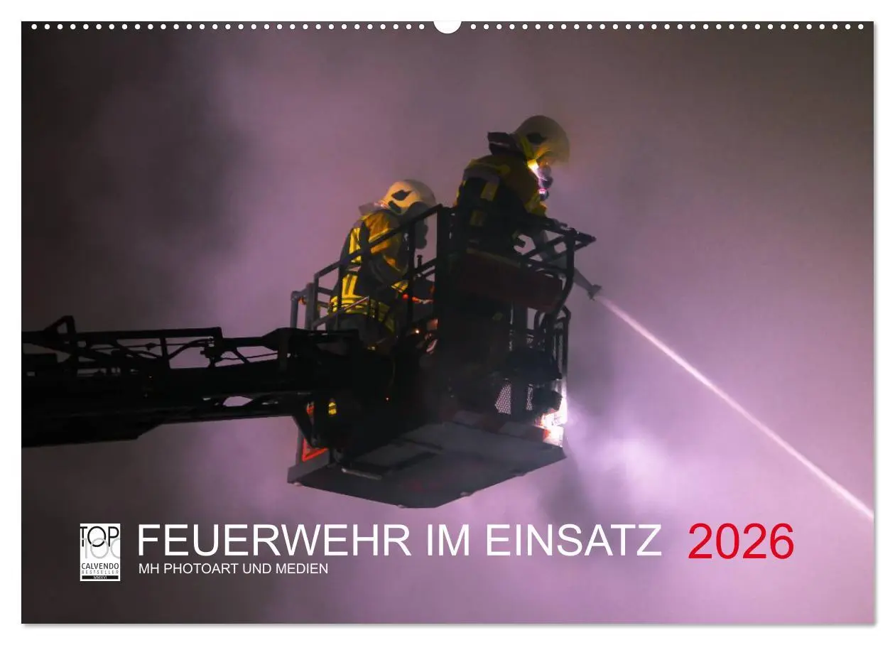 Cover: 9783516017120 | FEUERWEHR IM EINSATZ (Wandkalender 2026 DIN A2 quer), CALVENDO...