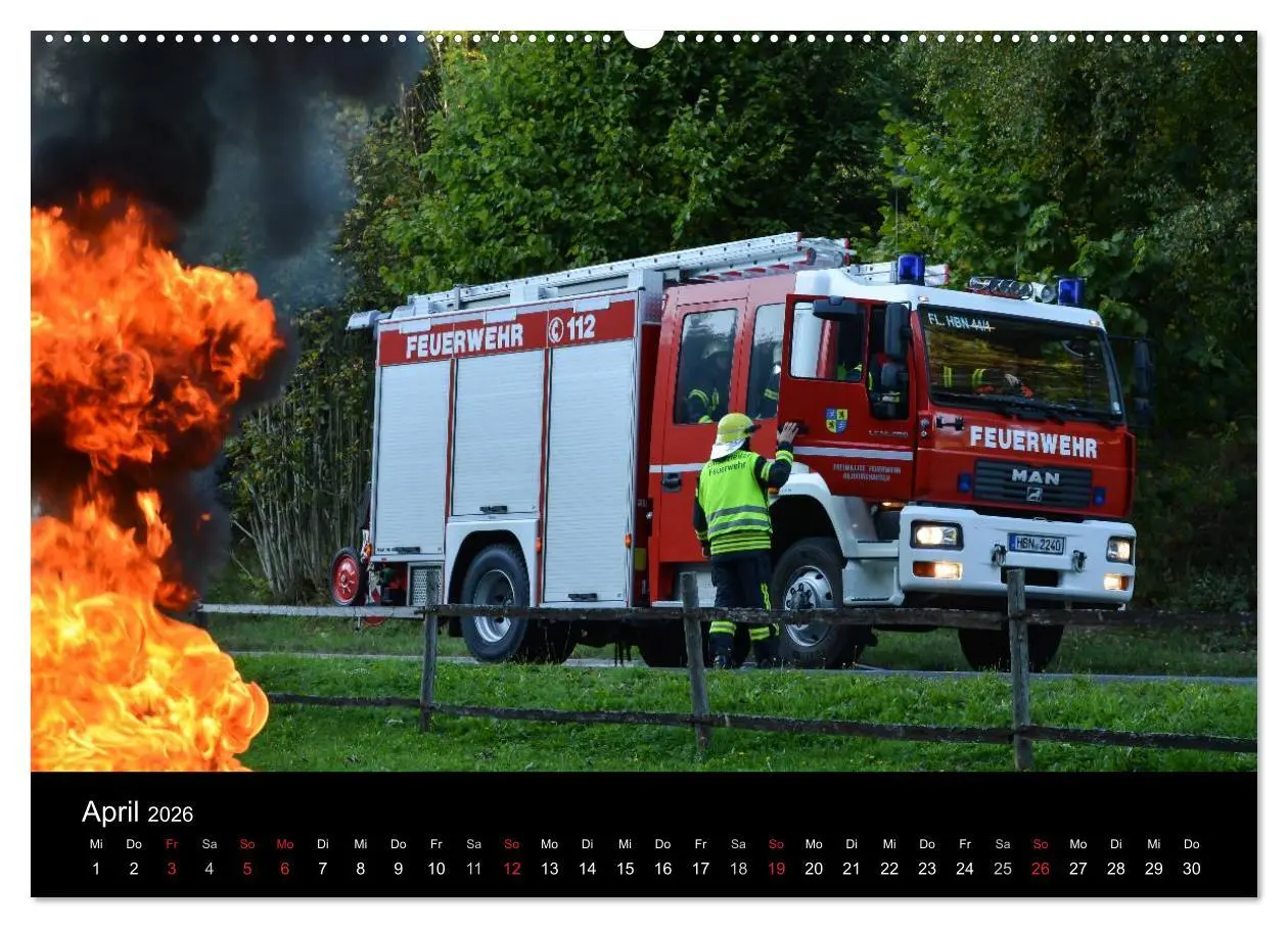 Bild: 9783516017120 | FEUERWEHR IM EINSATZ (Wandkalender 2026 DIN A2 quer), CALVENDO...