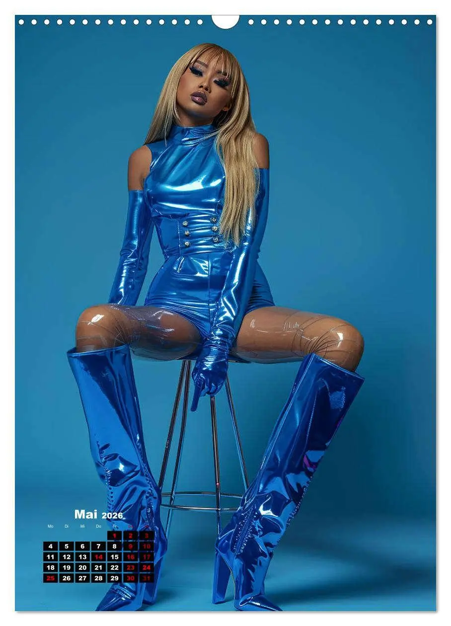 Bild: 9783516257120 | Latex-Girls (Wandkalender 2026 DIN A3 hoch), CALVENDO Monatskalender
