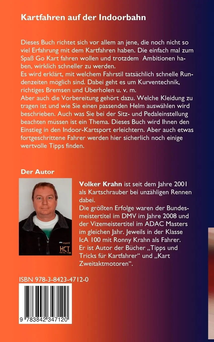Rückseite: 9783842347120 | Kartfahren auf der Indoorbahn | Tipps für schnelle Rundenzeiten | Buch